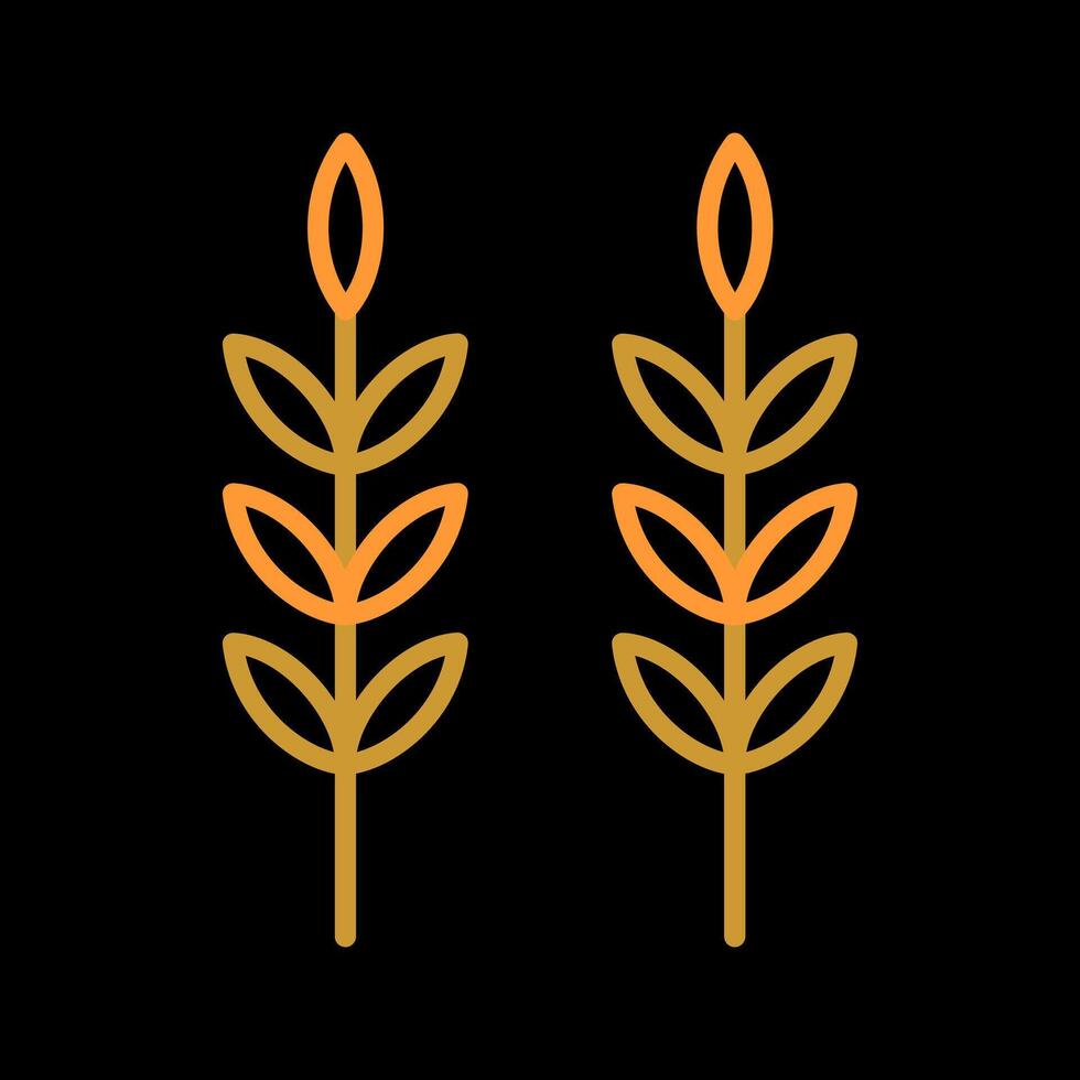 Sheaf of Rice Icon Design vector
