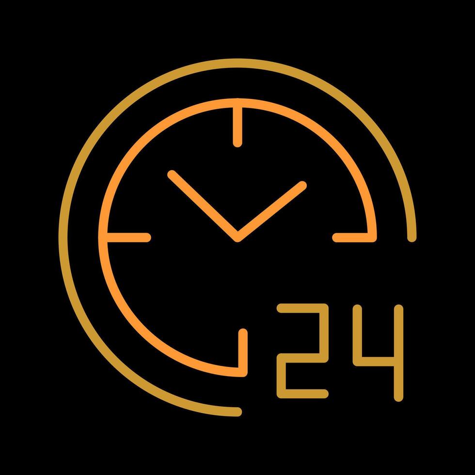 24 Hours Icon Design vector