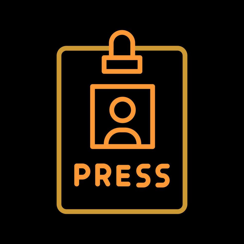 Press Pass Icon Design vector