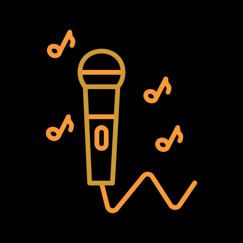 Karaoke Icon Design vector