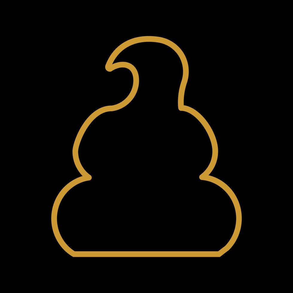 Pile of Poo Icon Design vector
