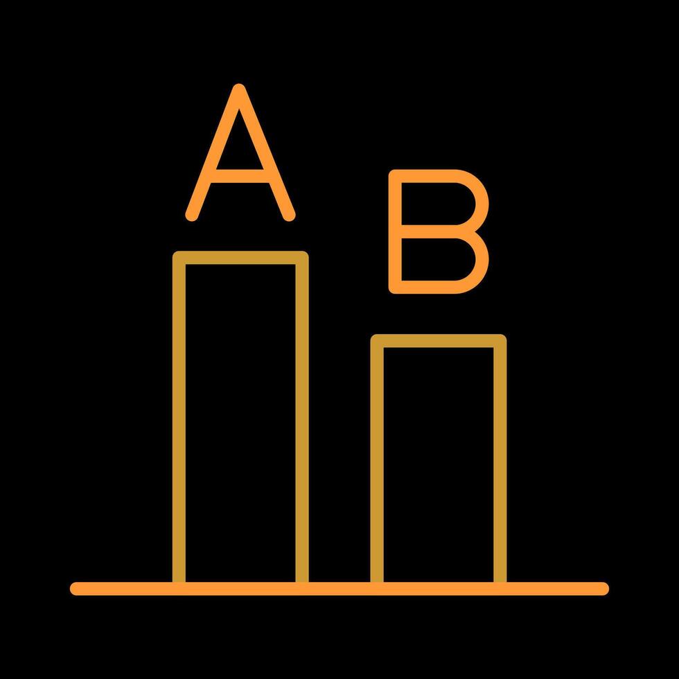 AB Testing Icon Design vector