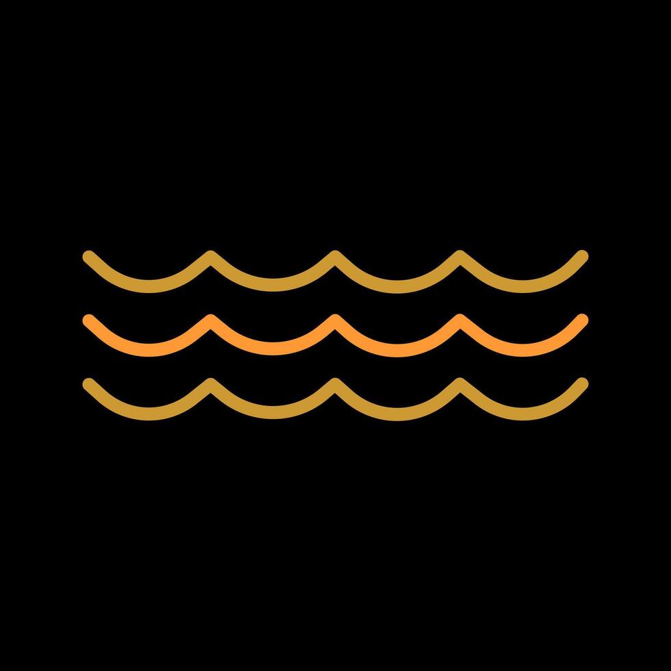 Water Wave Icon Design vector