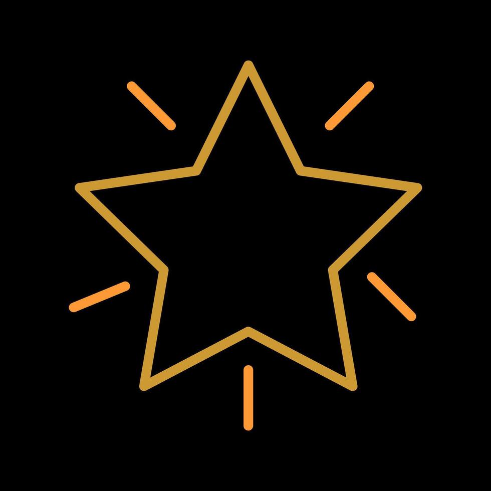 Glowing Star Icon Design vector