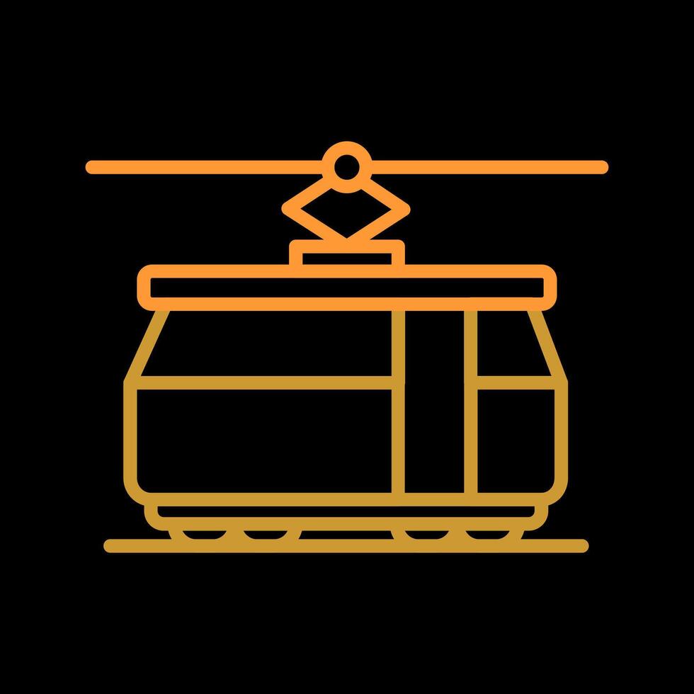 Tram Car Icon Design vector