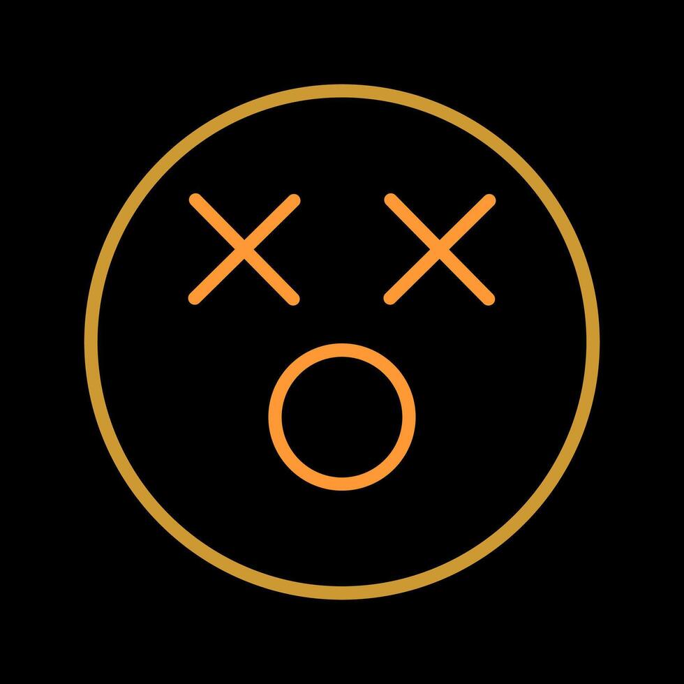 Dizzy Face Icon Design vector
