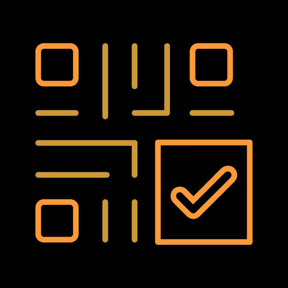 QR Code Checkout Icon Design vector