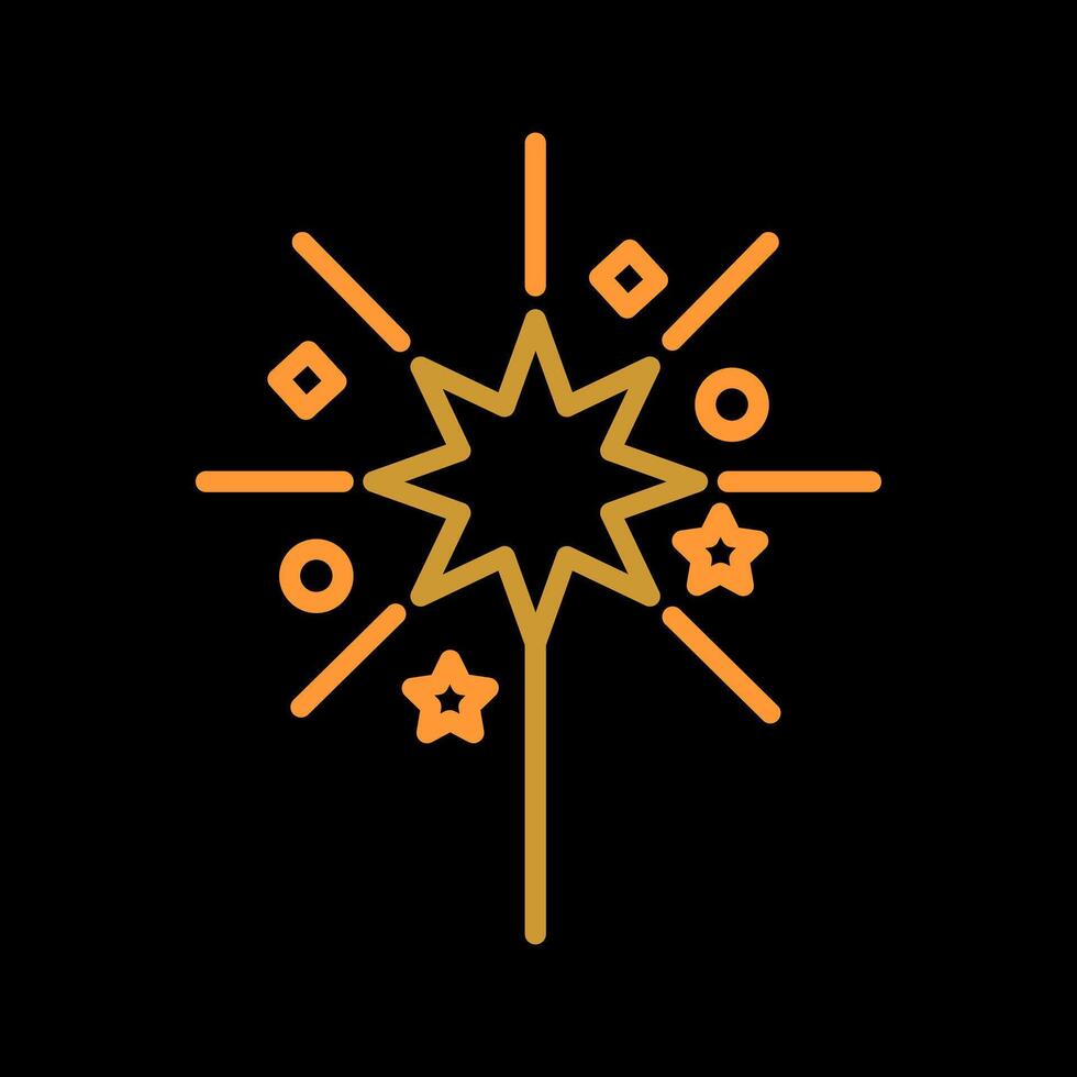 Sparklers Icon Design vector
