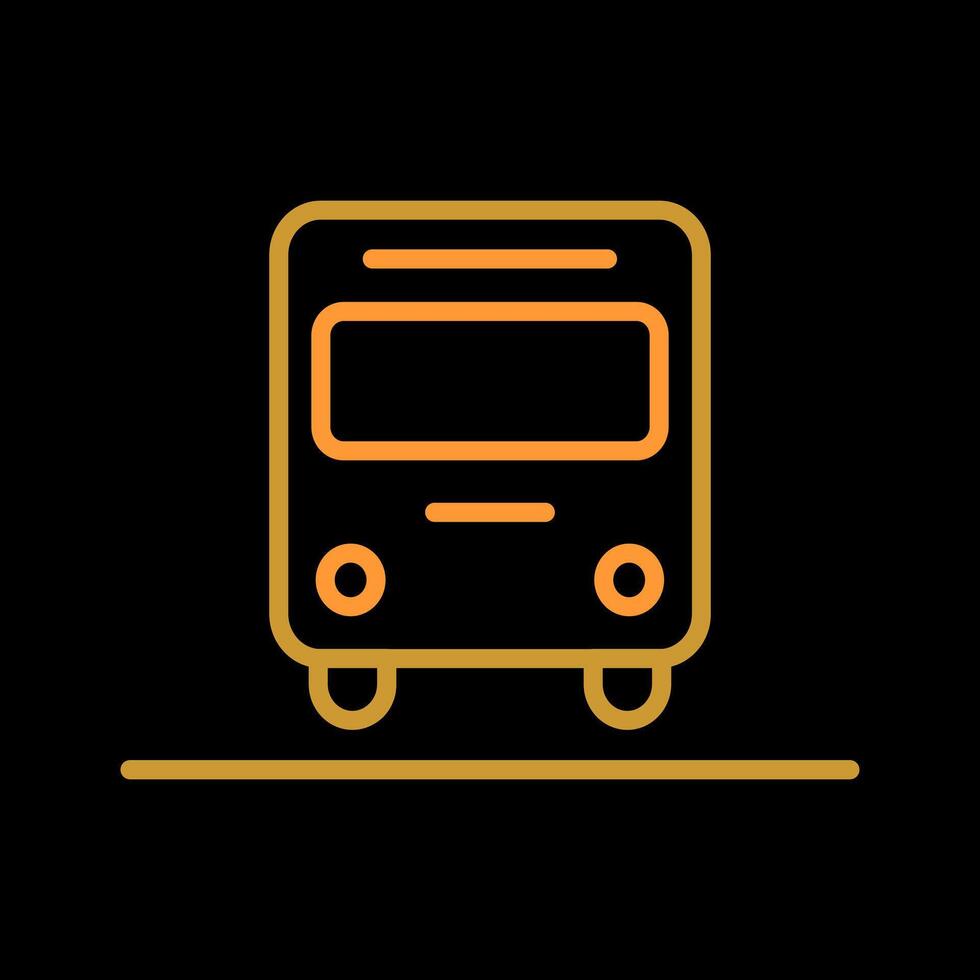 Oncoming Bus Icon Design vector