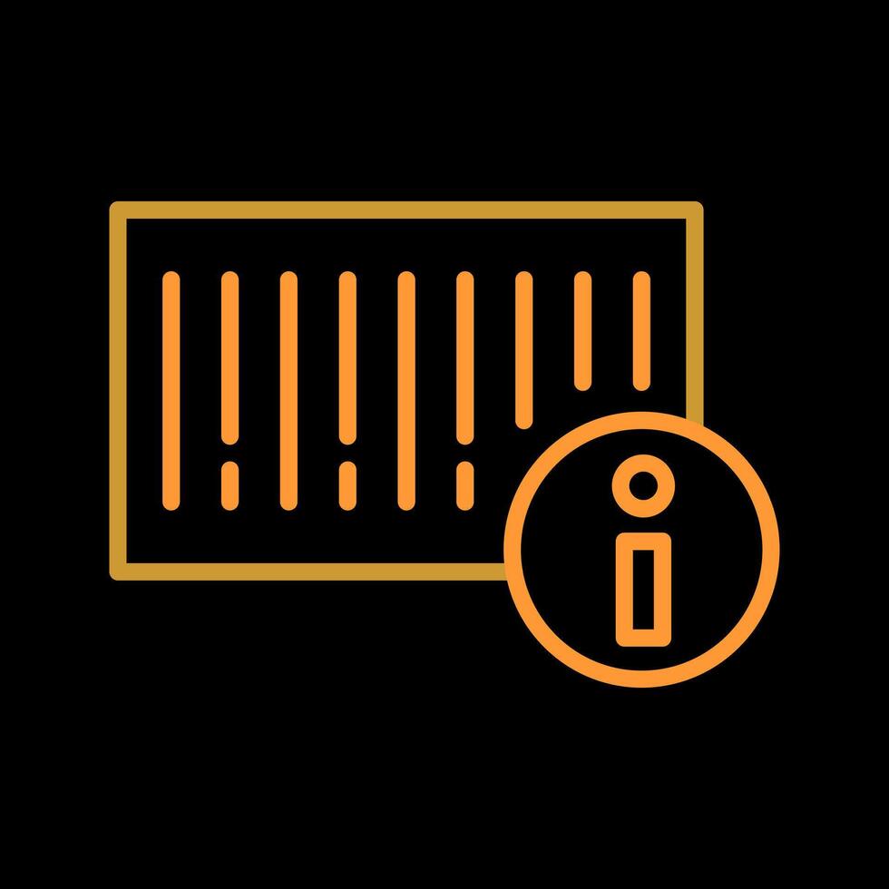 Barcode Product Info Icon Design vector
