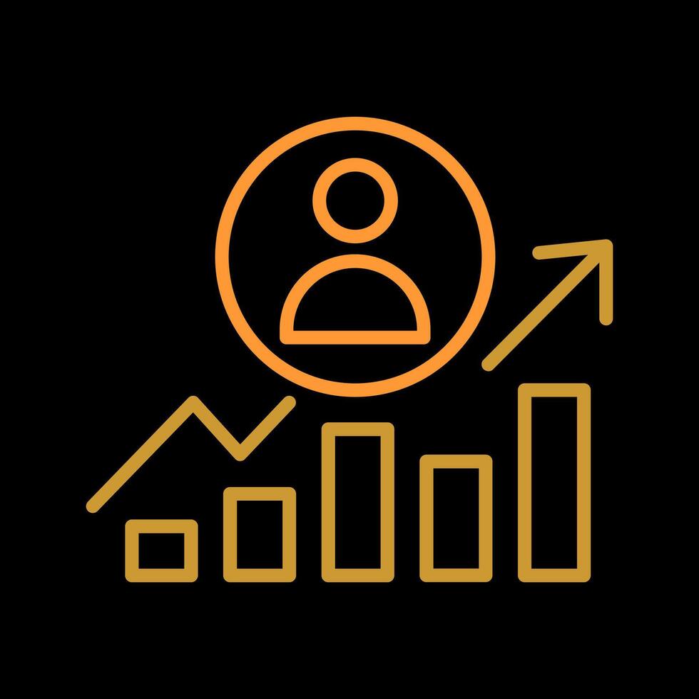 Career Growth Icon Design vector