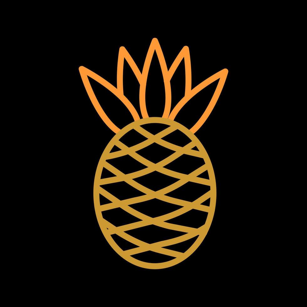 Pineapple Icon Design vector