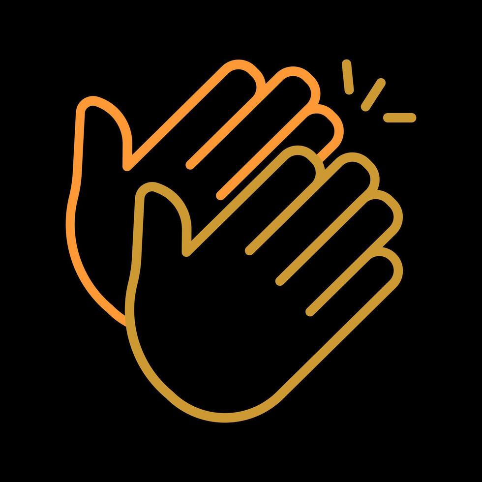Clapping Hands Icon Design vector