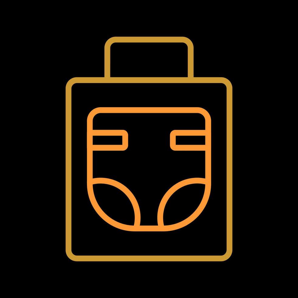 Diaper Bag Icon Design vector