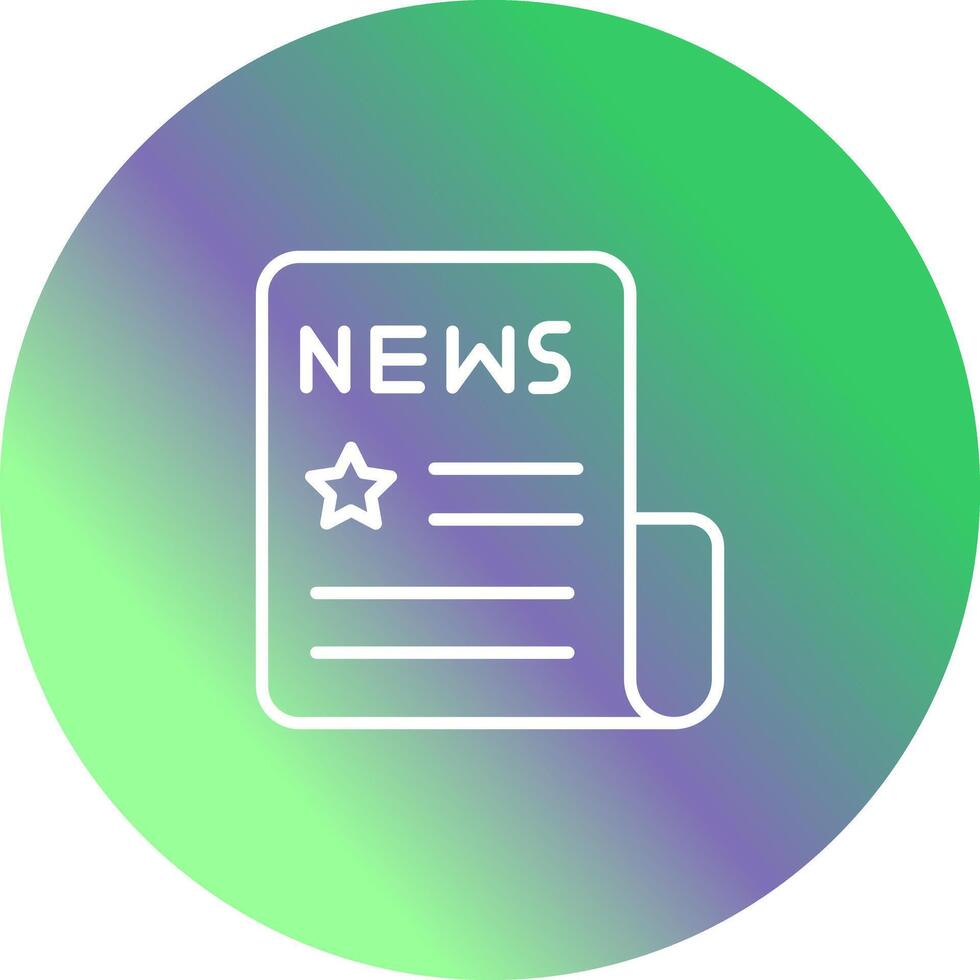 News Headlines Icon Design vector