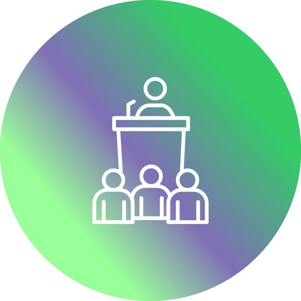 Press Conference Icon Design vector