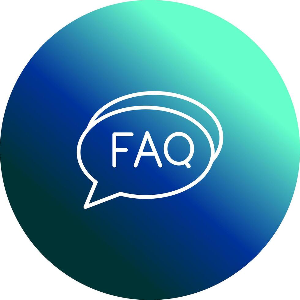 FAQ Section Icon Design vector