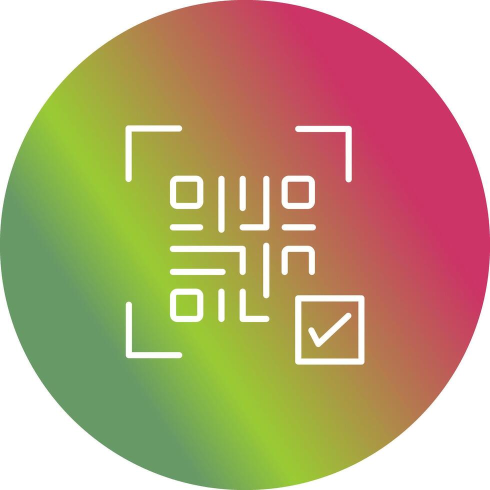 QR Code Link Icon Design vector