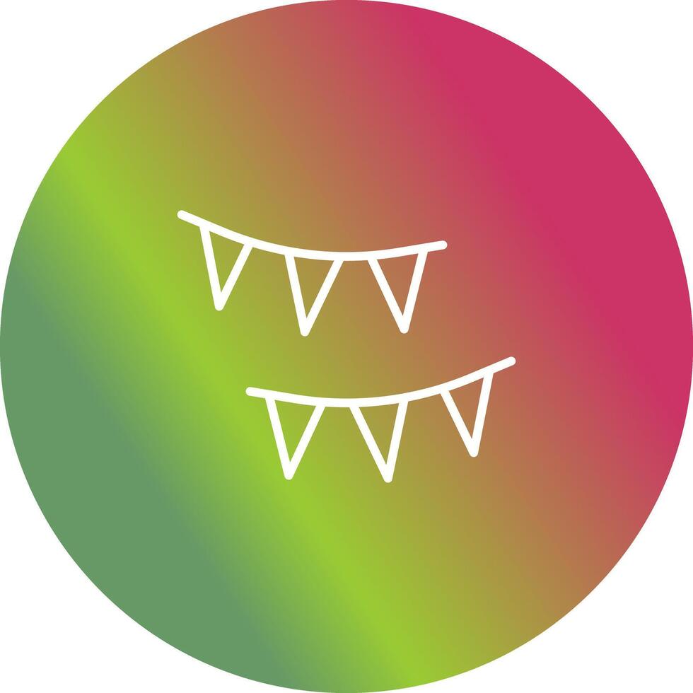 Streamers Icon Design vector