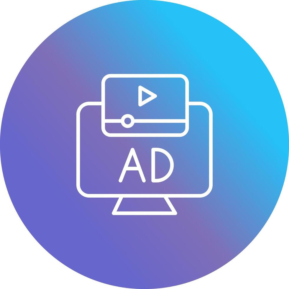 Ad Icon Design vector