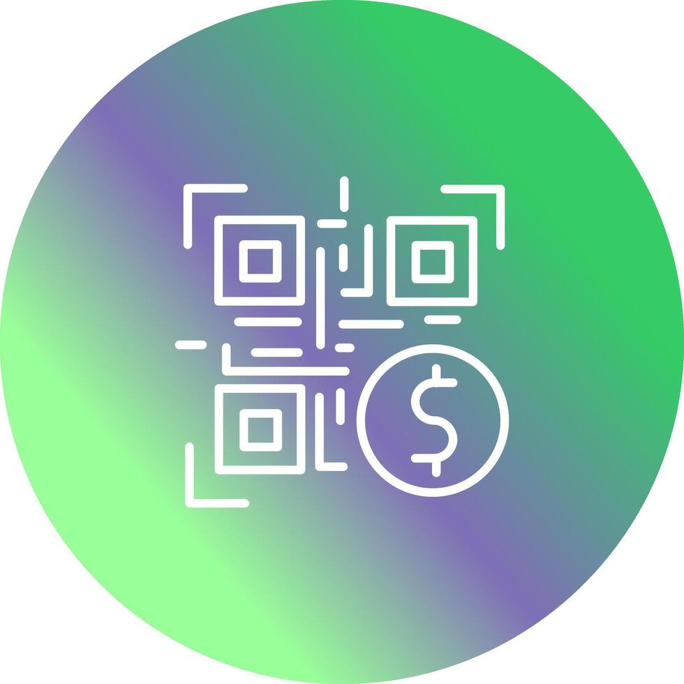 QR Code Payment Icon Design vector