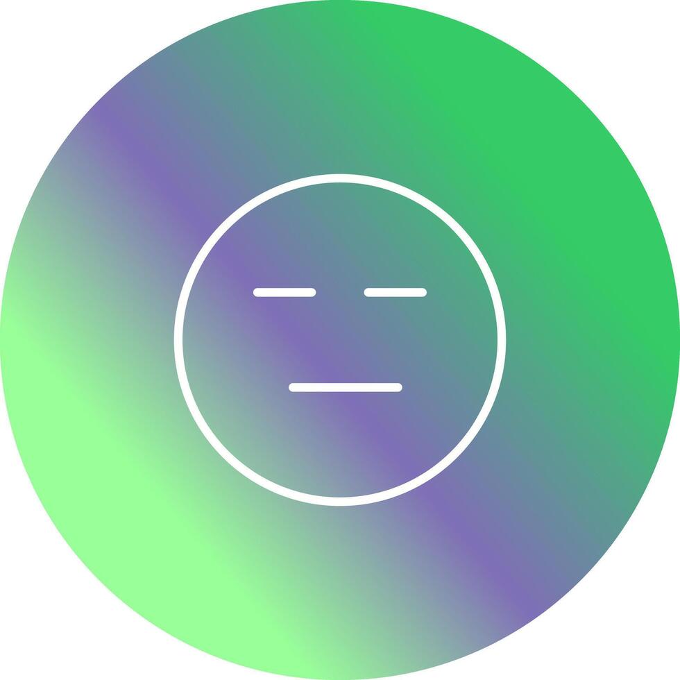 Neutral Face Icon Design vector