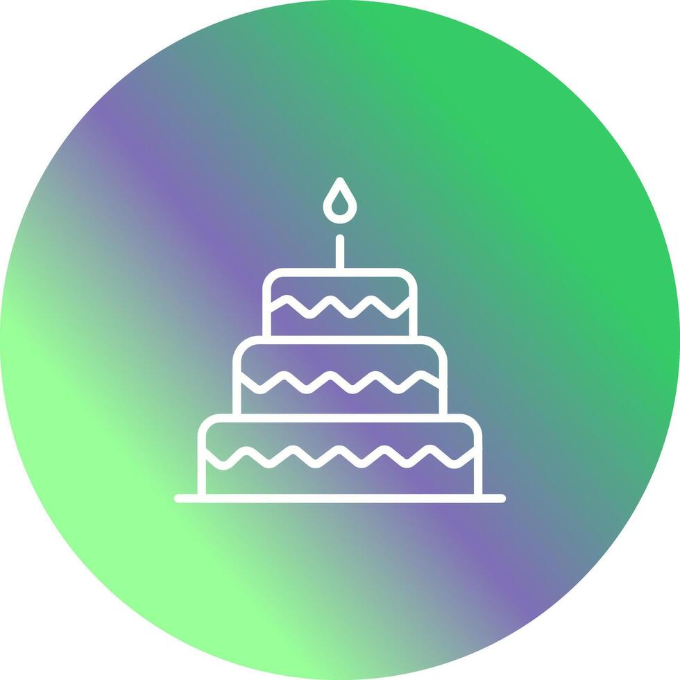 Cake Topper Icon Design vector
