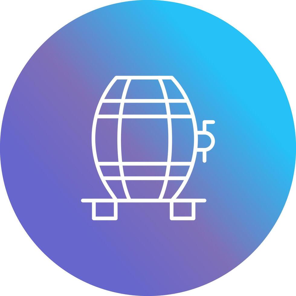 Wine Cask Icon Design vector
