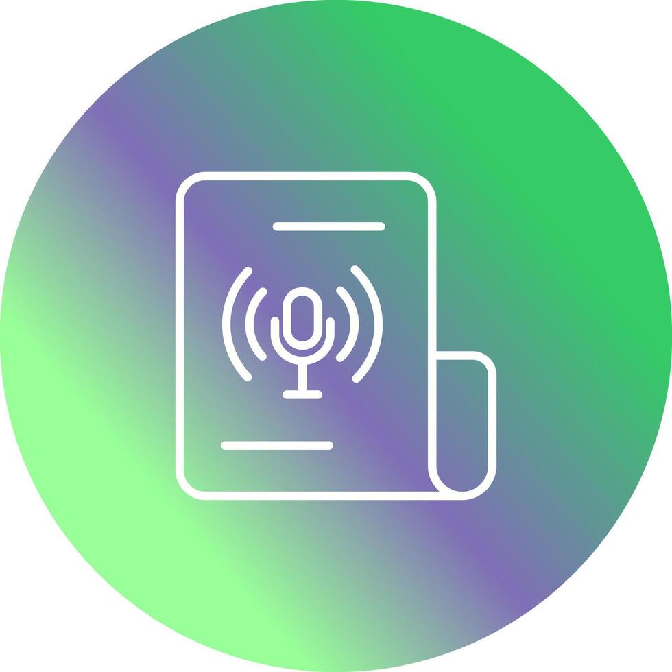 Podcast Icon Design vector