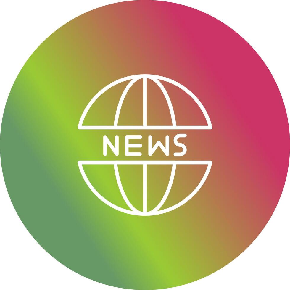 News Website Icon Design vector