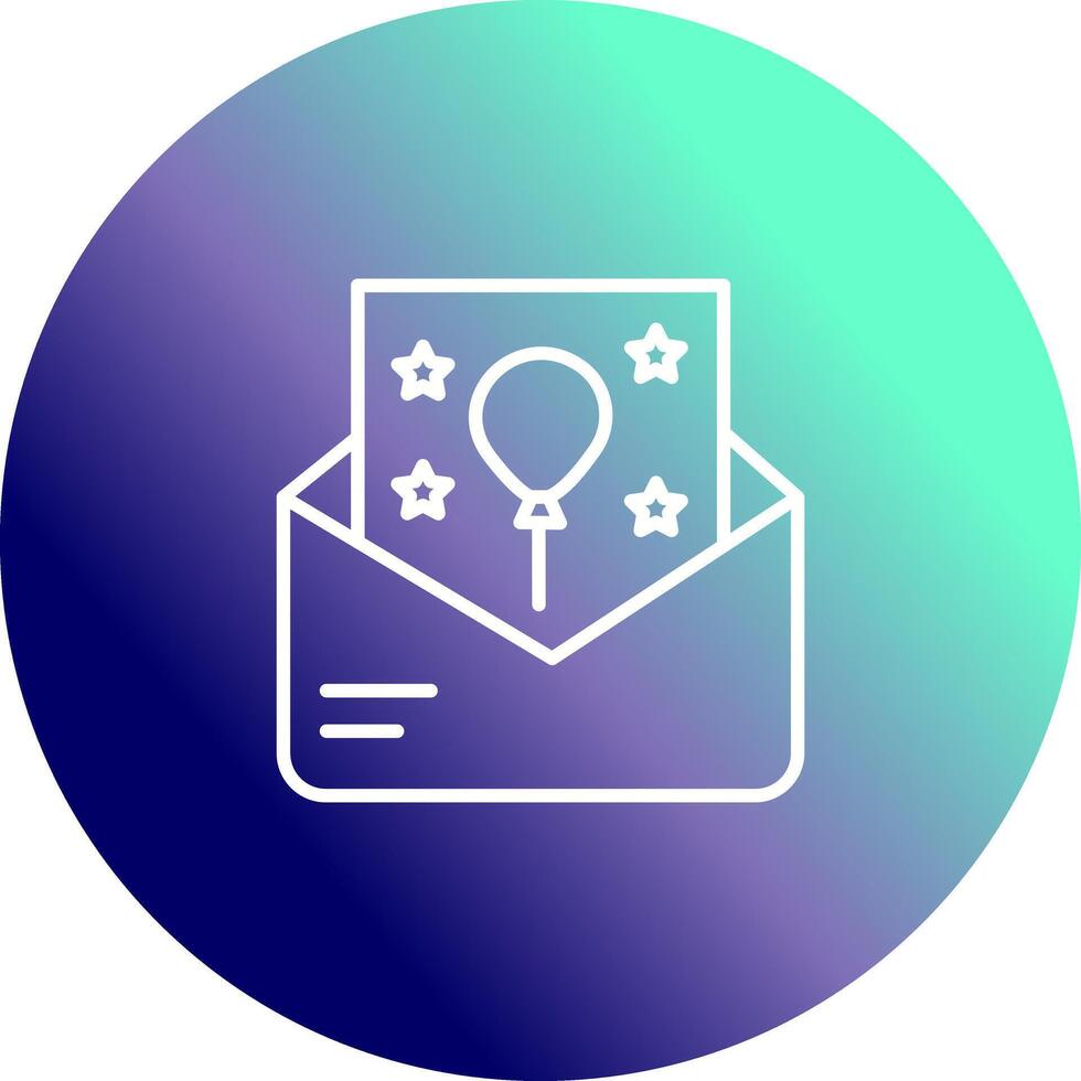 Party Invitation Icon Design vector