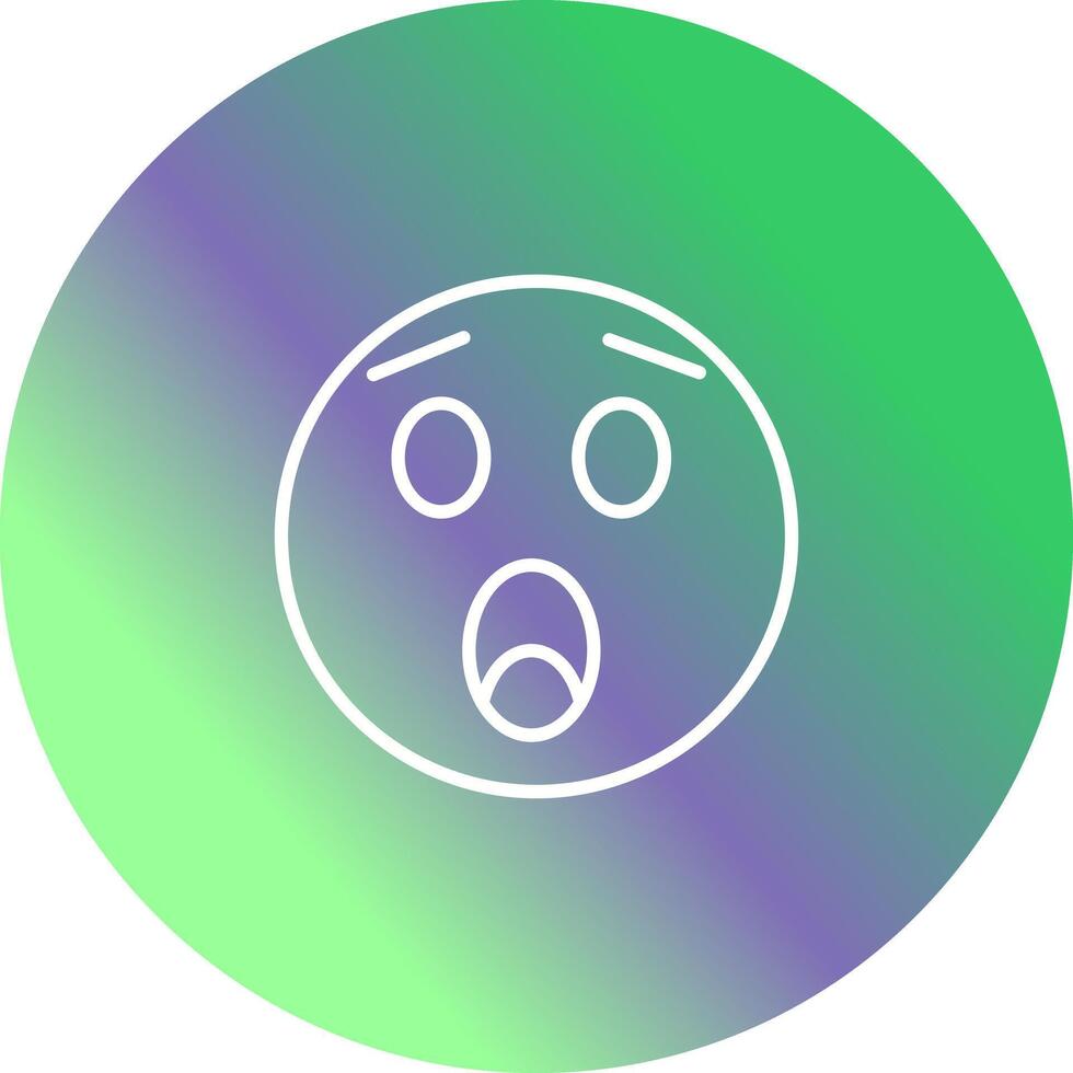 Astonished Face Icon Design vector