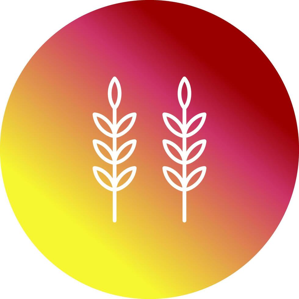 Sheaf of Rice Icon Design vector