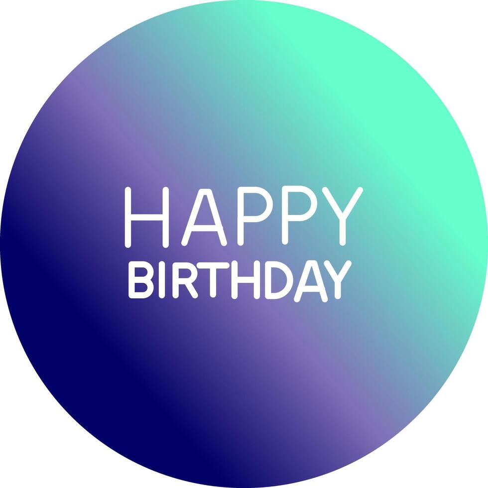 Happy Birthday Sign Icon Design vector