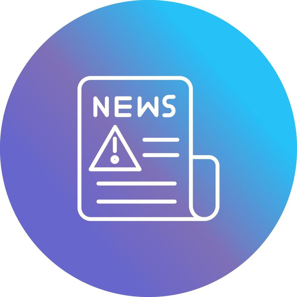 News Alert Icon Design vector