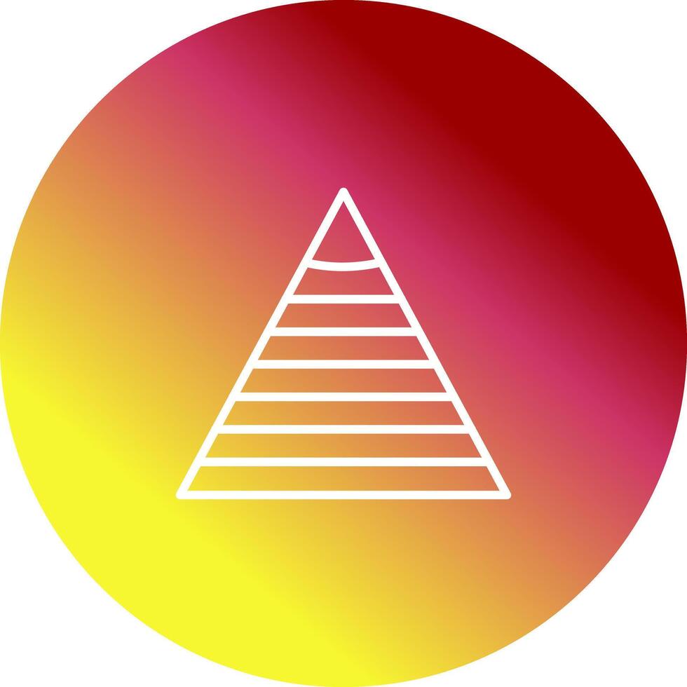 Pyramid Graph Icon Design vector