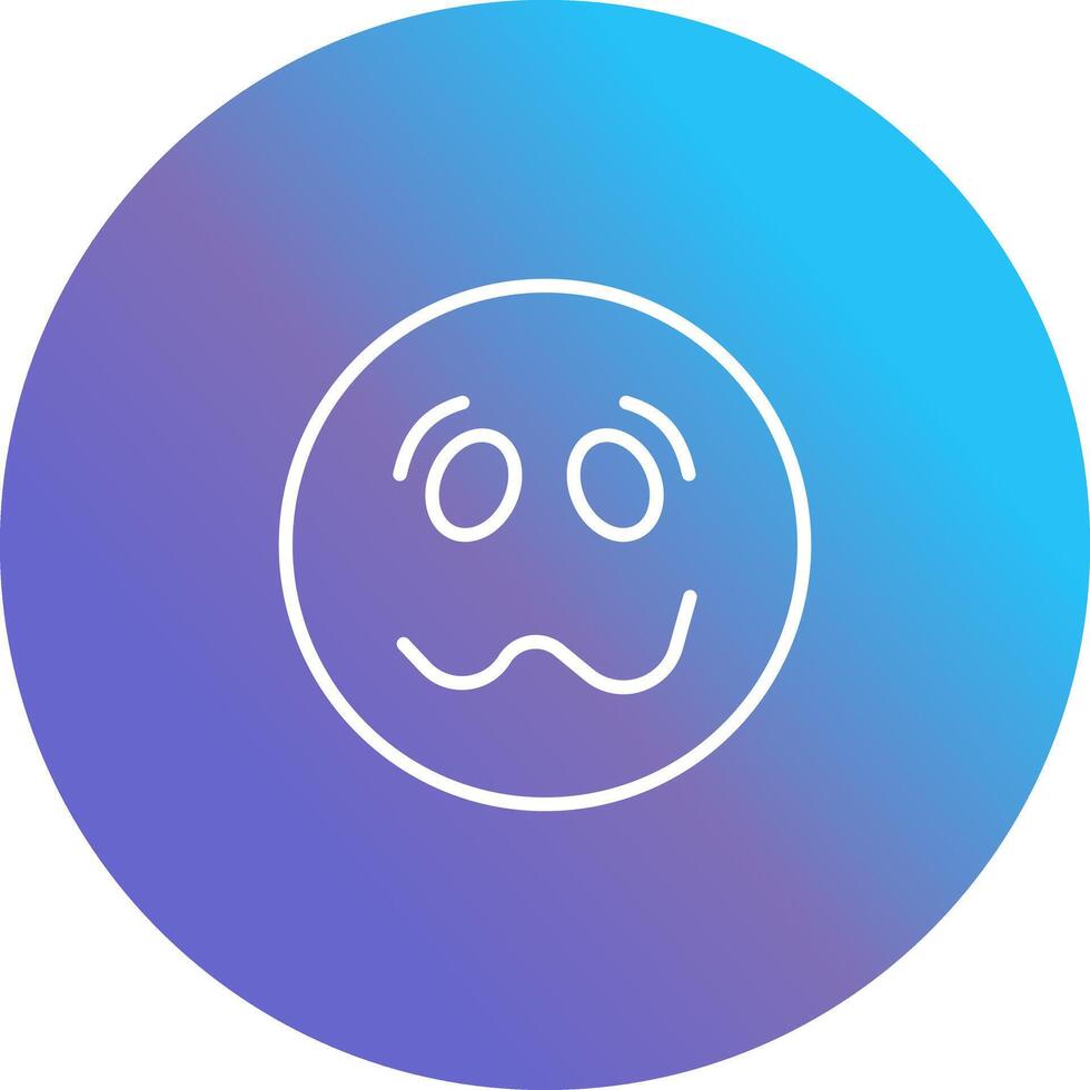 Woozy Face Icon Design vector
