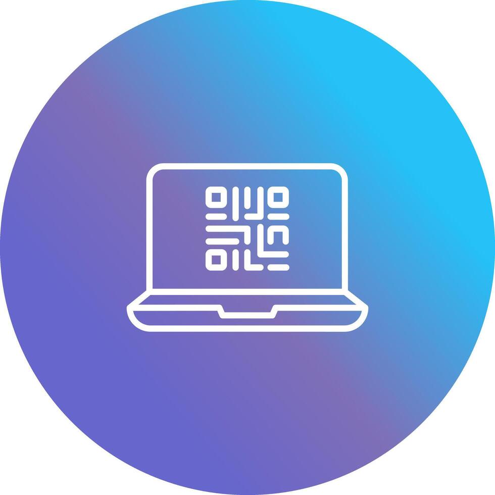 QR Code Scanner App Icon Design vector