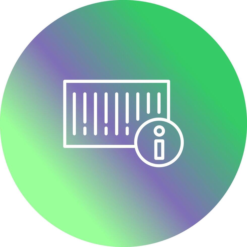 Barcode Product Info Icon Design vector