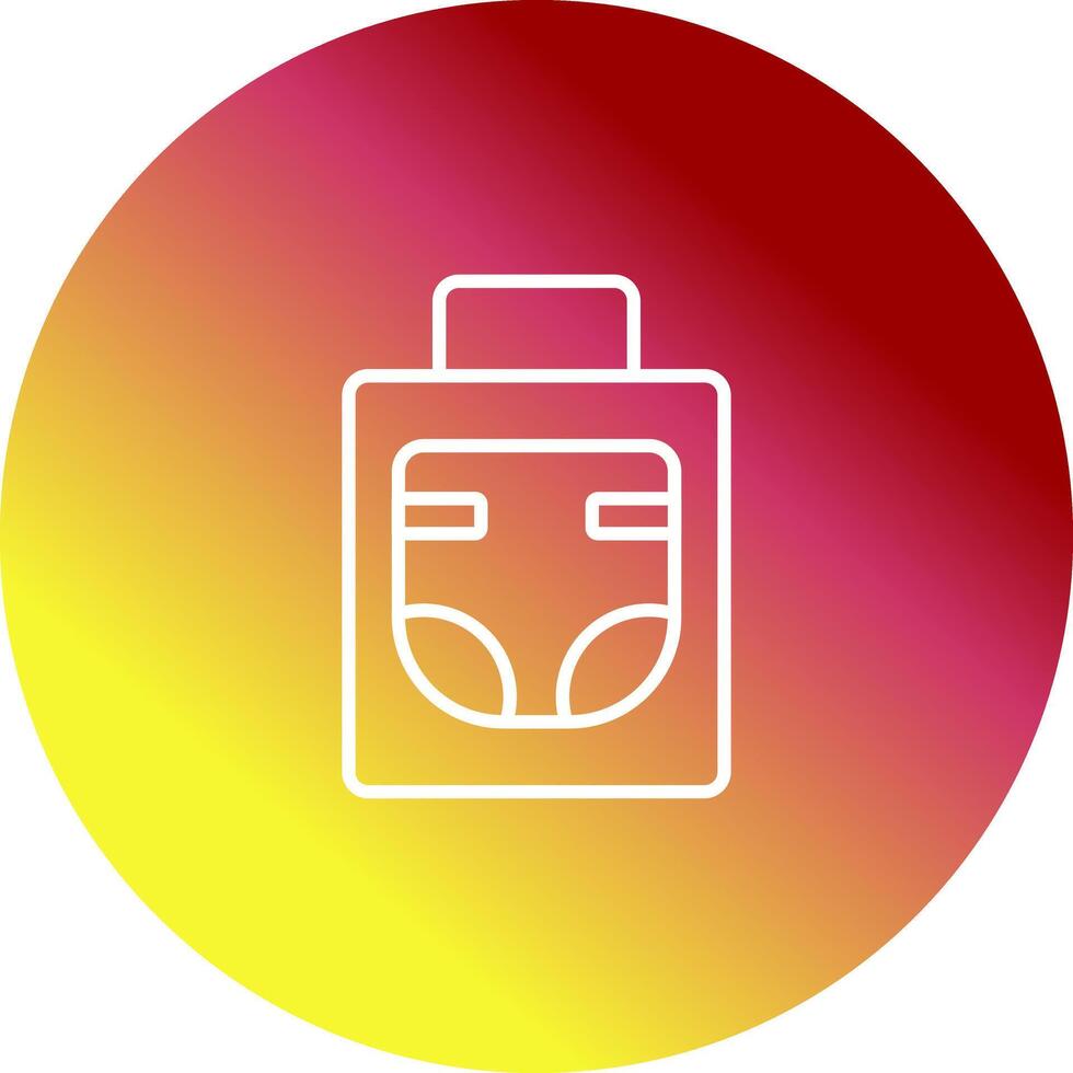 Diaper Bag Icon Design vector