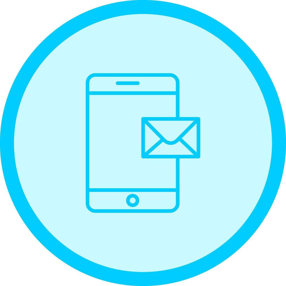 Mobile E-mail Icon Design vector