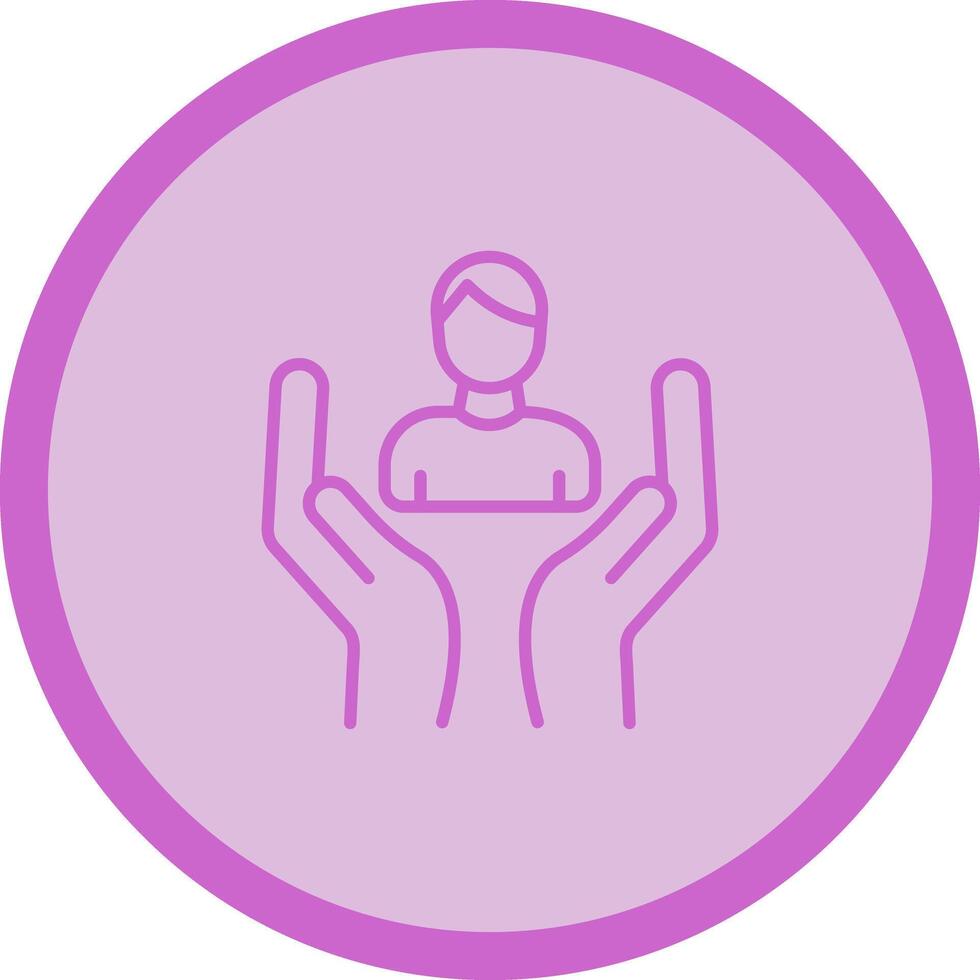 Employee Insurance Icon Design vector