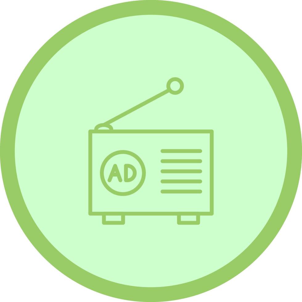 Radio Ad Icon Design vector