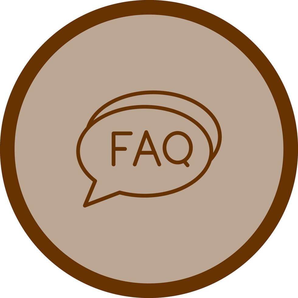 FAQ Section Icon Design vector