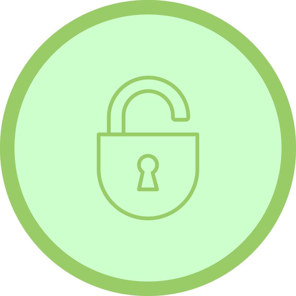 Open Lock Icon Design vector