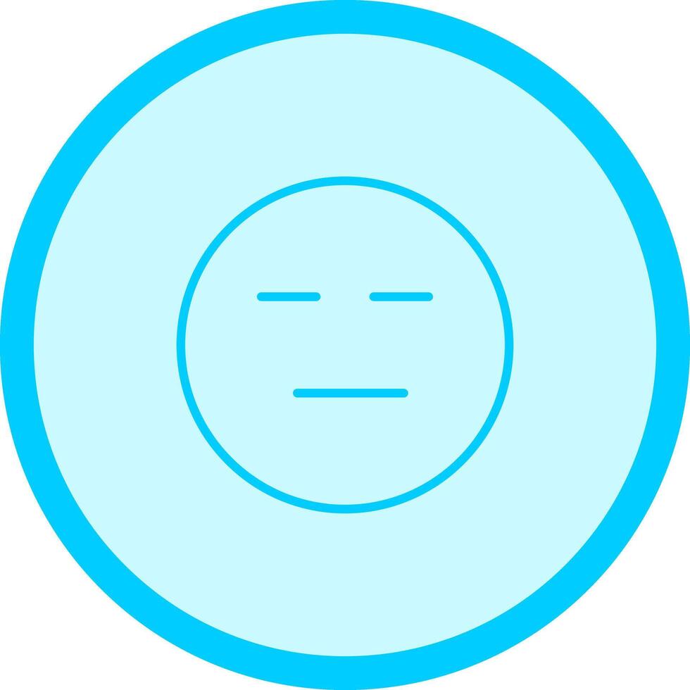 Neutral Face Icon Design vector