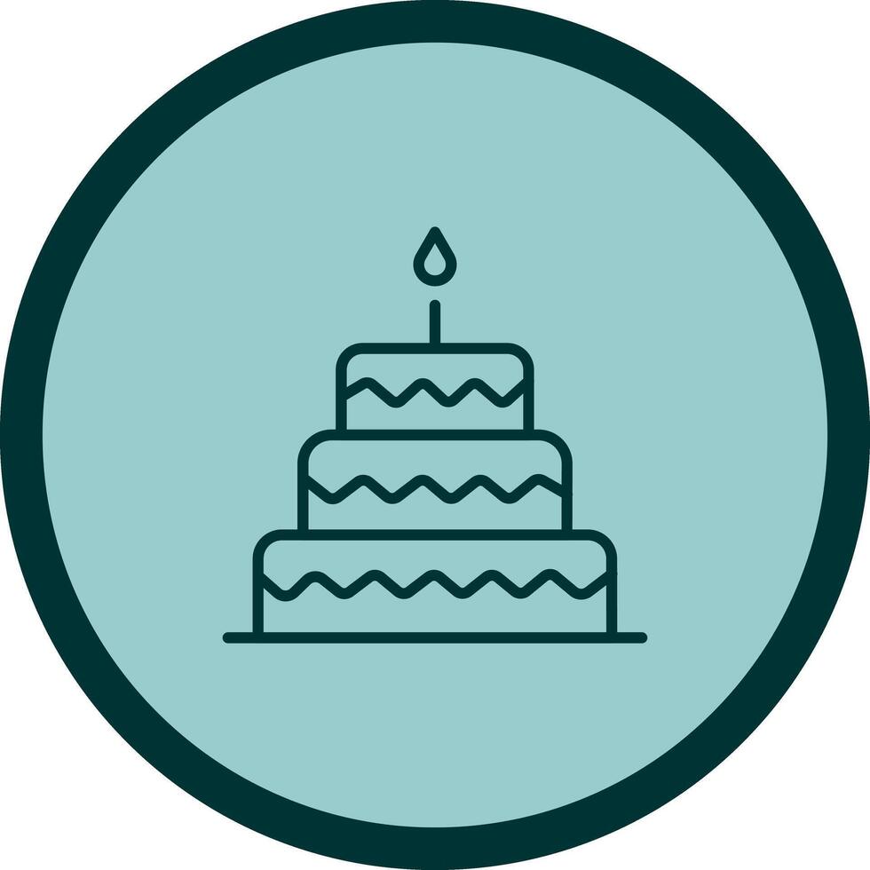 Cake Topper Icon Design vector