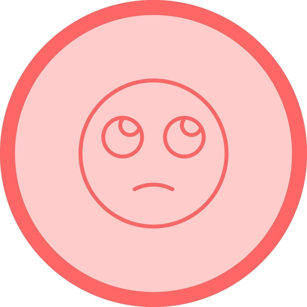 Face with Rolling Eyes Icon Design vector