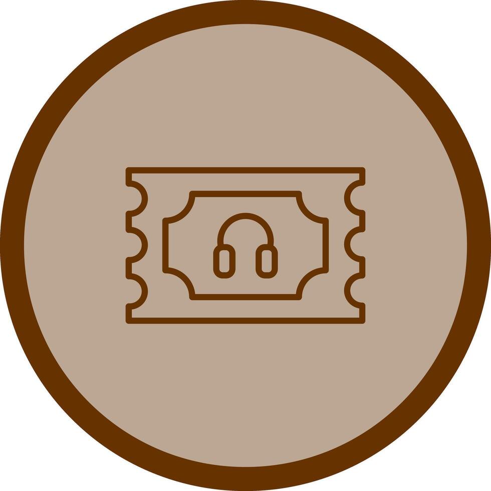 Support Ticket Icon Design vector