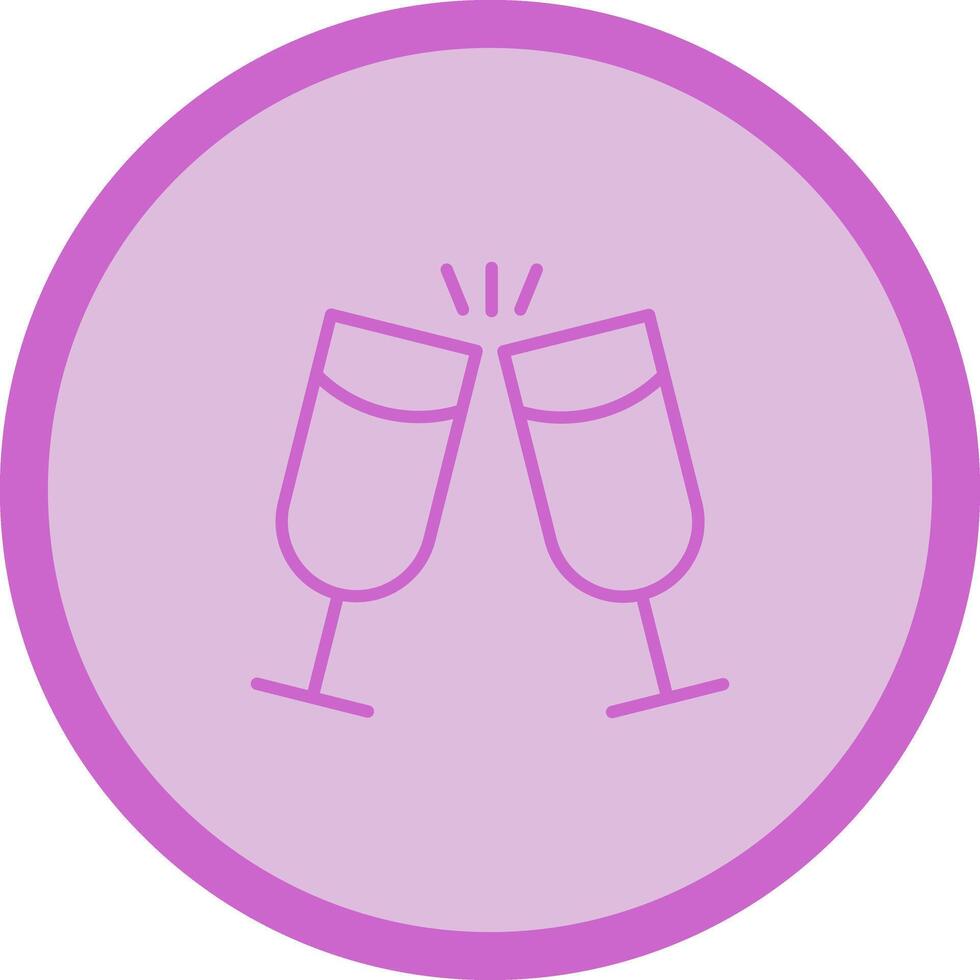 Wine Cheers Icon Design vector